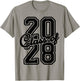 Official Freshman Class Of 2028 Senior Of 2028 Graduation T-Shirt - T-Shirt | Sand