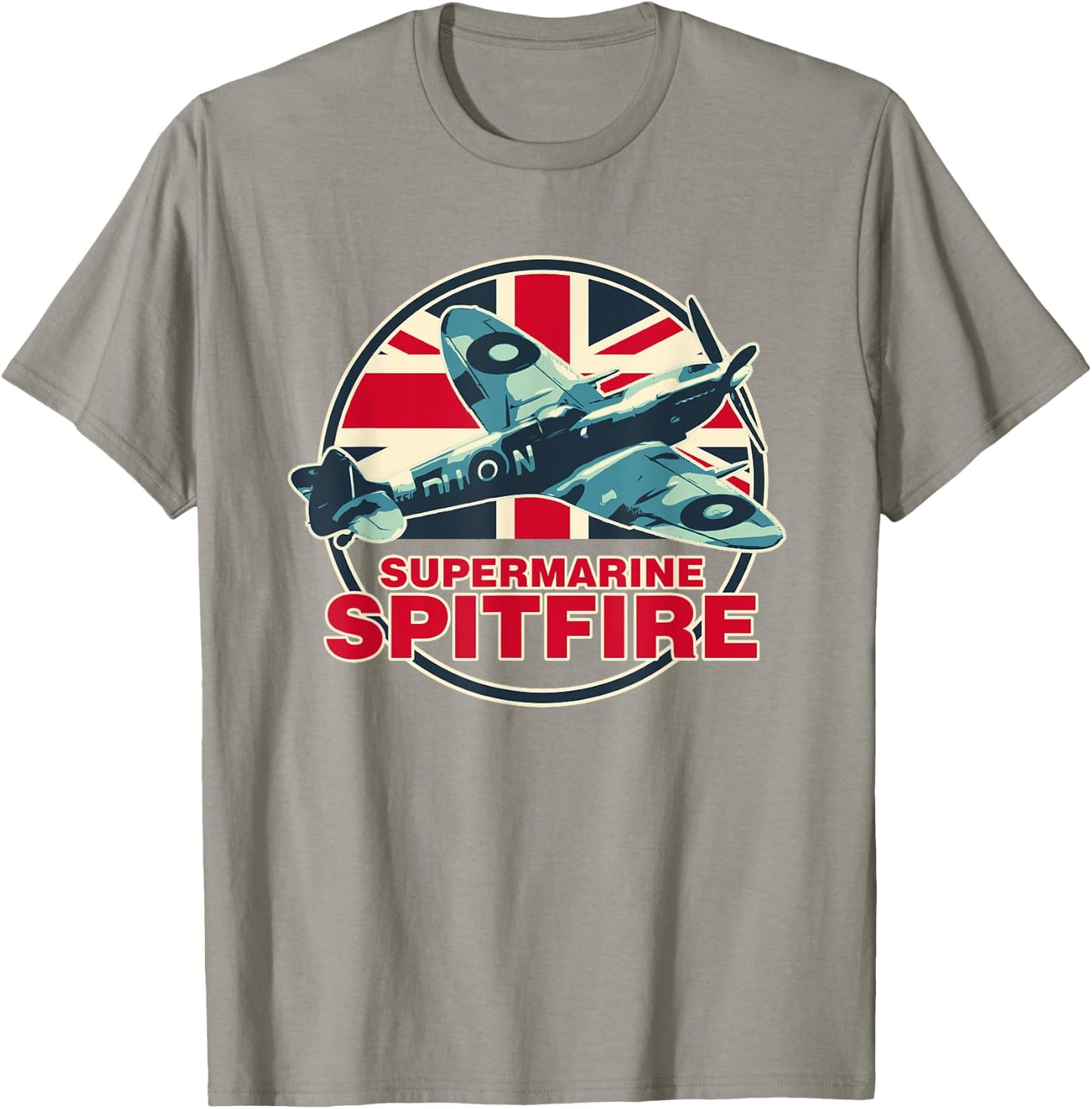 RAF Spitfire Aeroplane War Tarpaulin Aircraft WW2 Men Boys Kids T-Shirt - T-Shirt | Sand