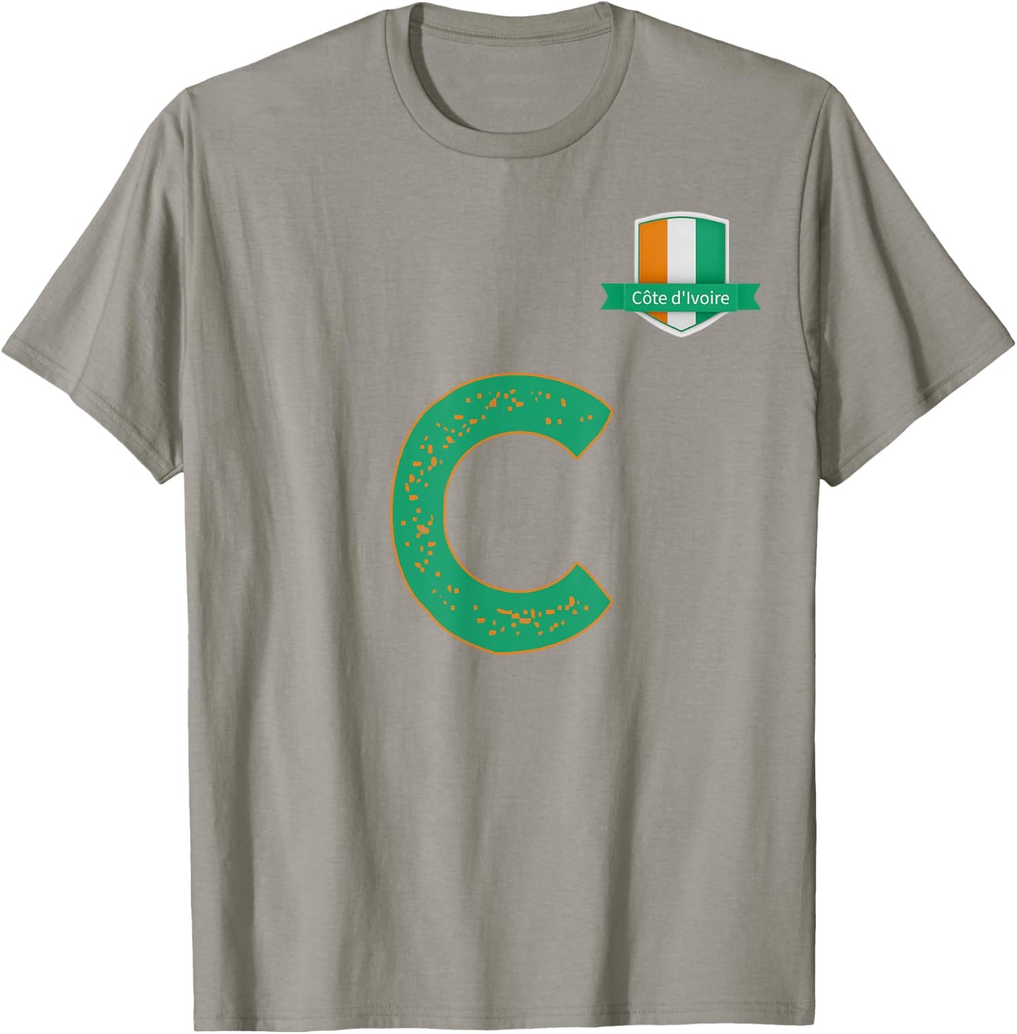 Team Flag Group apparel - C - Côte d'Ivoire Ivory Coast T-Shirt - T-Shirt | Sand