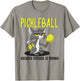 Pickleball Because Murder is Wrong Padel Funny Crazy Cat Women T-Shirt - T-Shirt | Sand