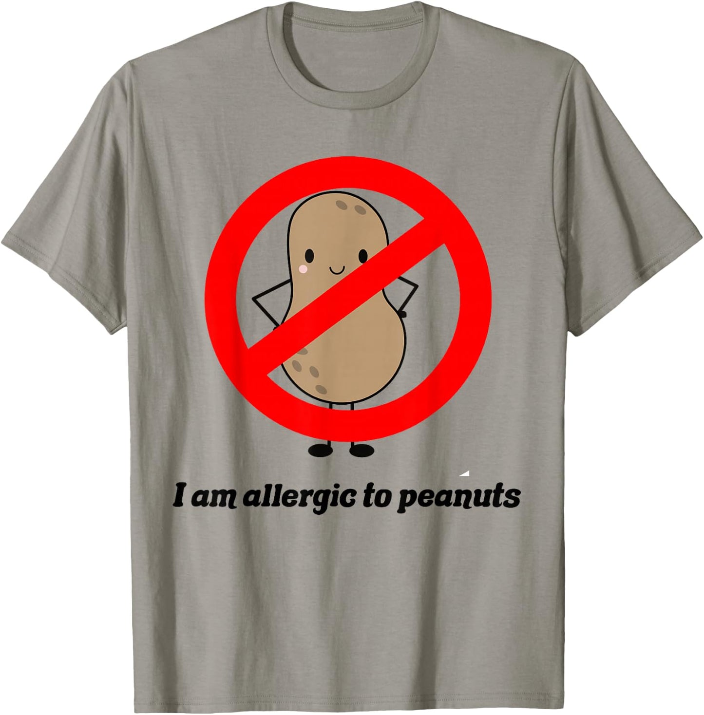 Cute Peanut Allergy Shirt for Kids No Peanuts T-Shirt - T-Shirt | Sand