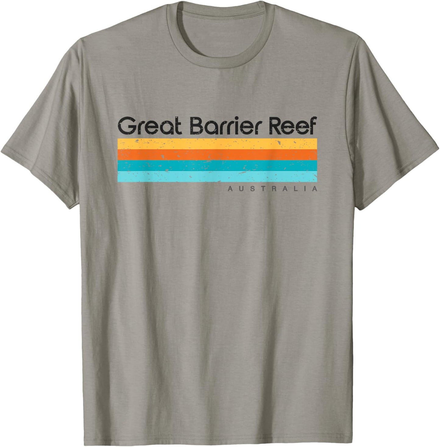 Vintage Great Barrier Reef Islands Australia Retro Design T-Shirt - T-Shirt | Sand