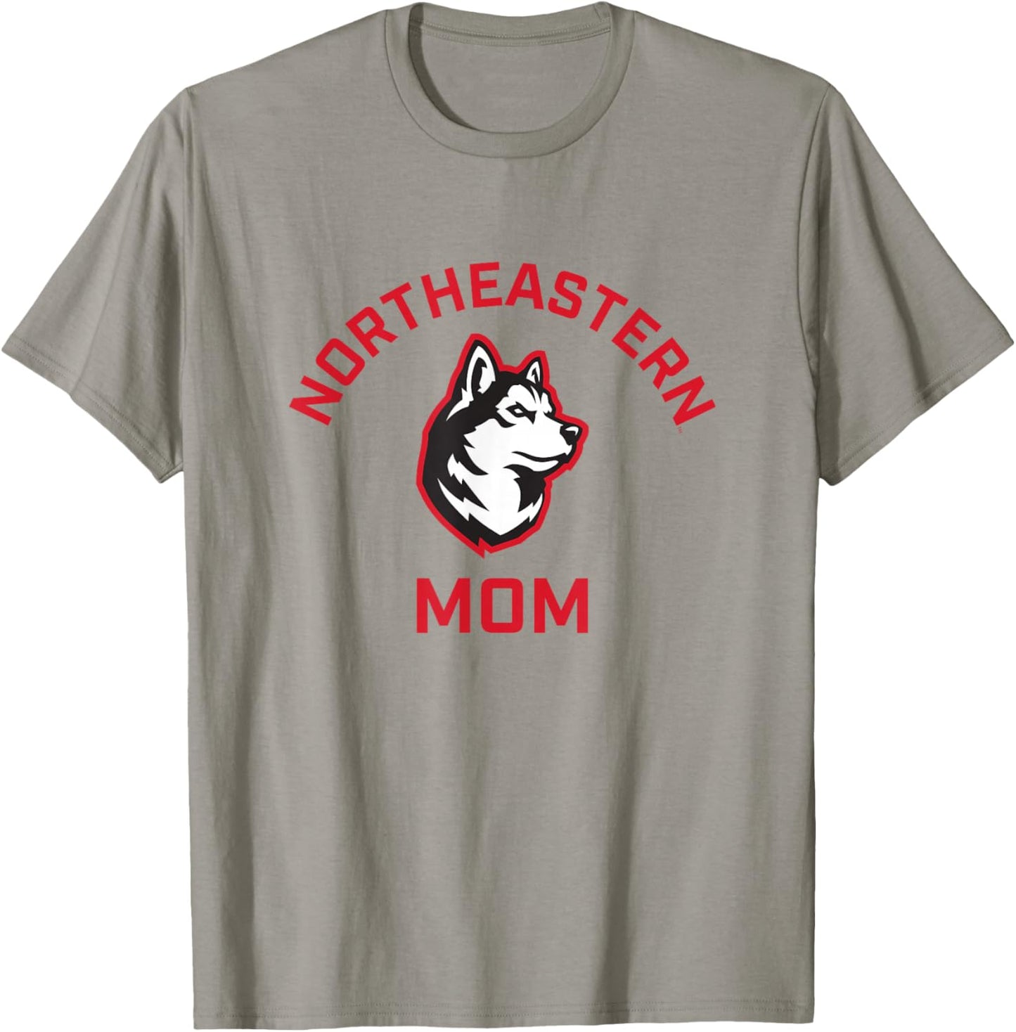 Northeastern University NEU Huskies Arched Mom T-Shirt - T-Shirt | Sand