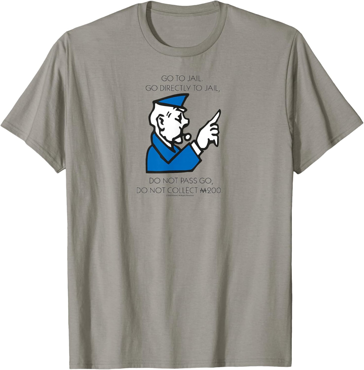 Monopoly Go Directly To Jail Game Board Vintage Logo T-Shirt - T-Shirt | Sand