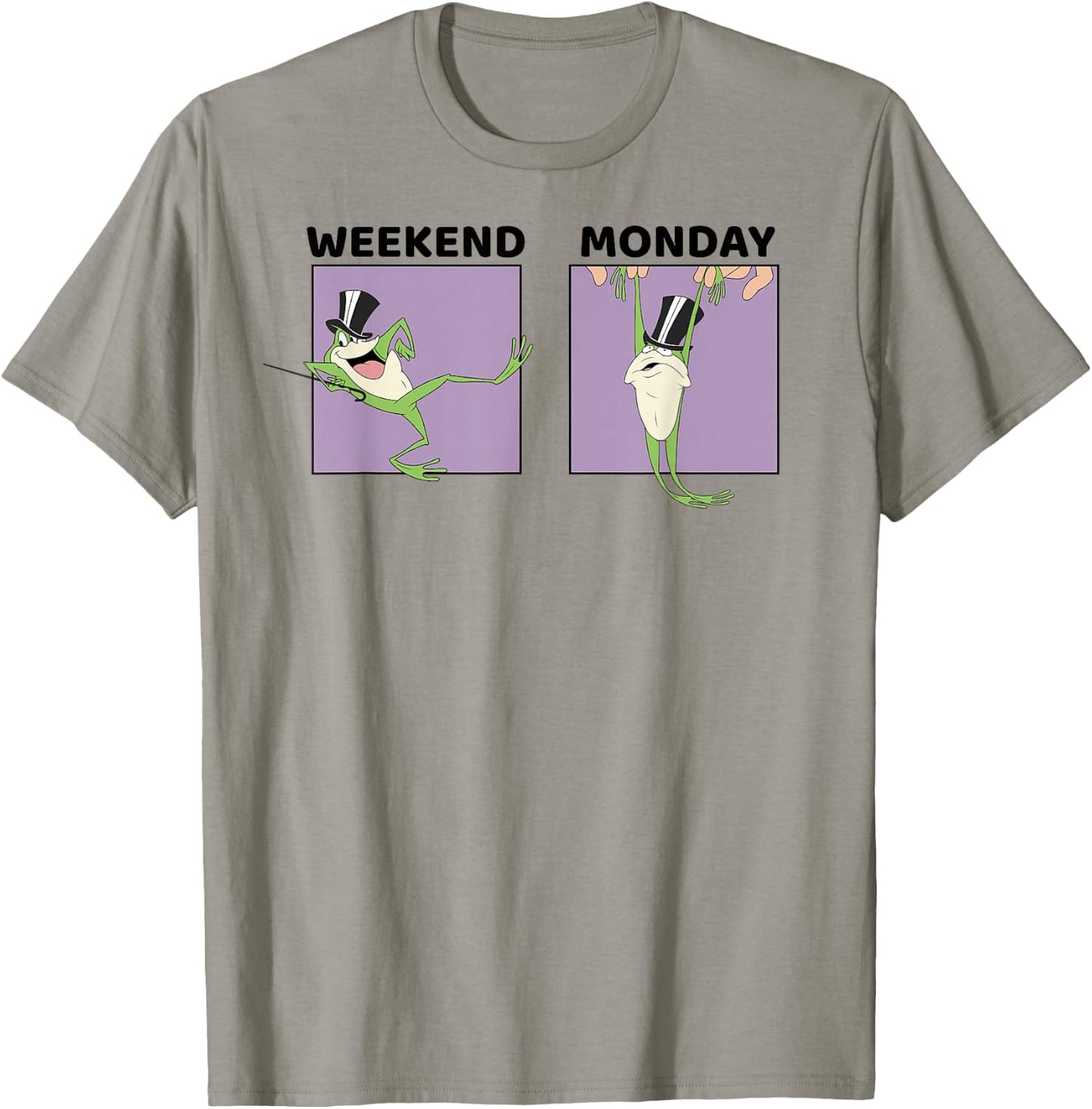Looney Tunes Michigan J. Frog Weekend VS. Monday T-Shirt - T-Shirt | Sand