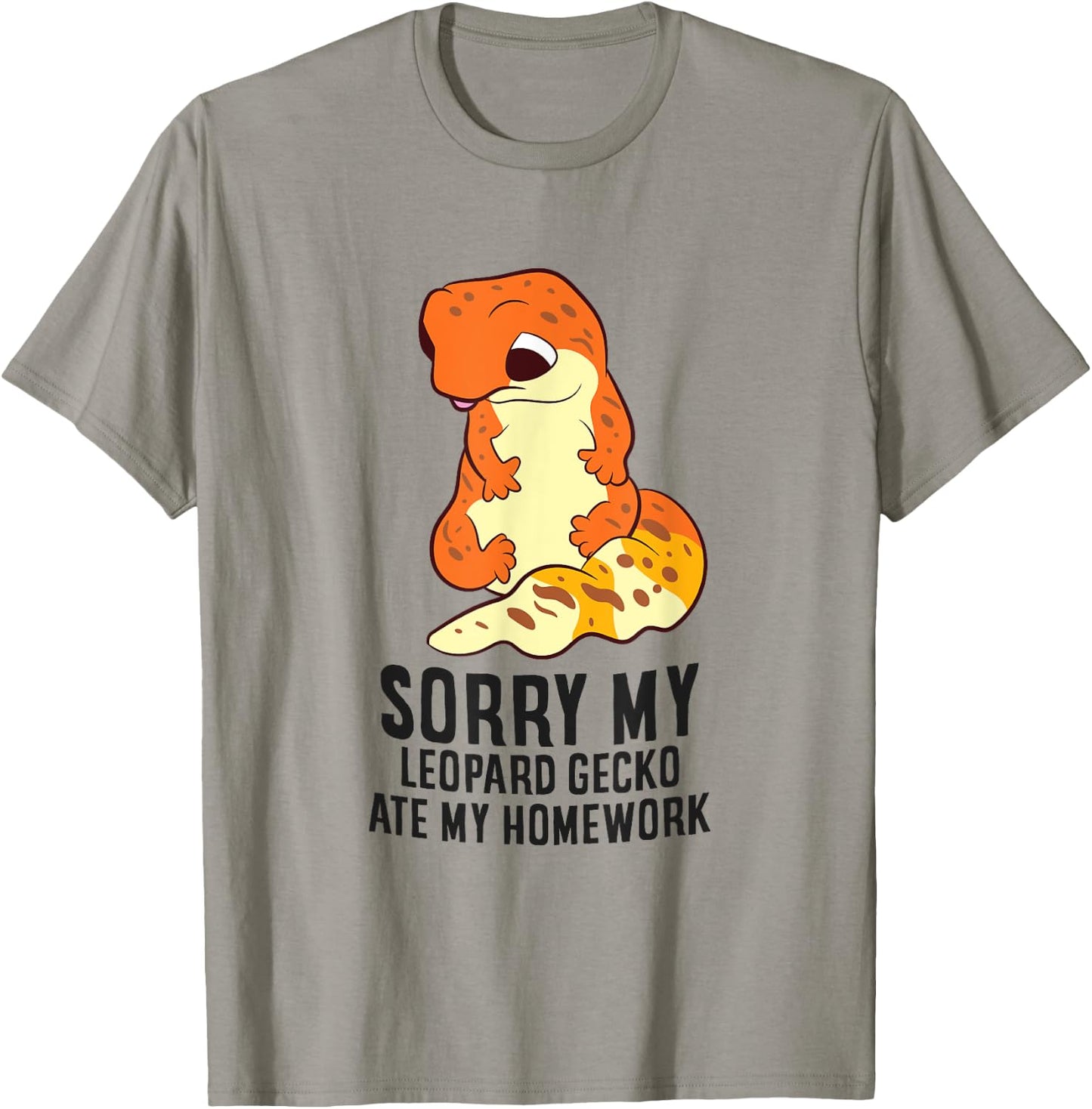 Leopard Gecko School My Leopard Gecko Ate My Homework T-Shirt - T-Shirt | Sand