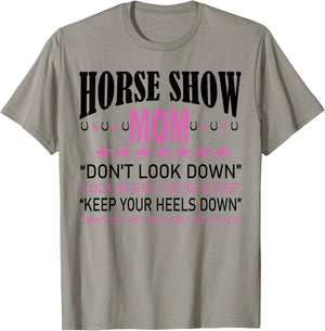 Horse Show Mom T-Shirt - T-Shirt | Sand