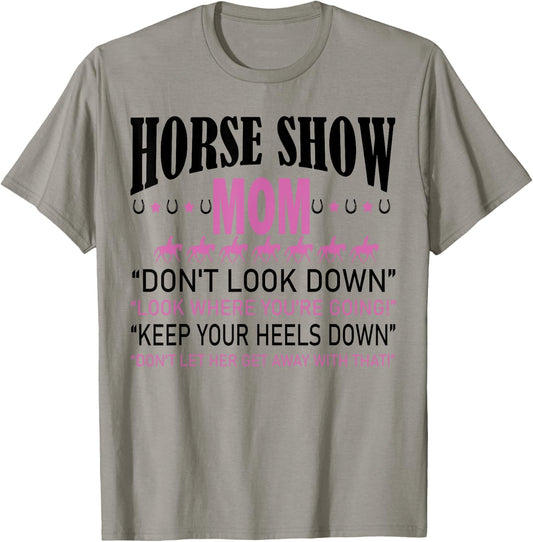 Horse Show Mom T-Shirt - T-Shirt | Sand