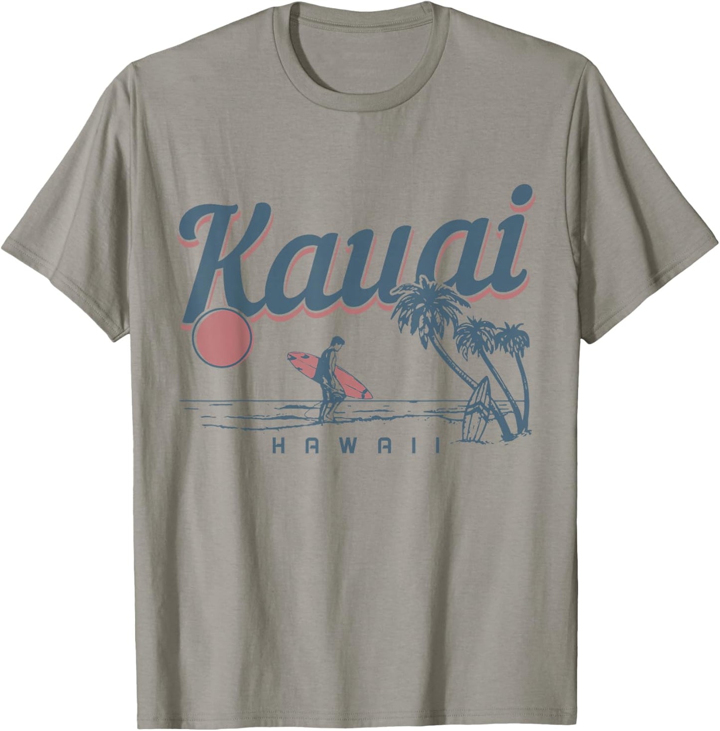 Kauai Hawaii Surf Beach Vintage Souvenir Surfing Surfer T-Shirt - T-Shirt | Sand