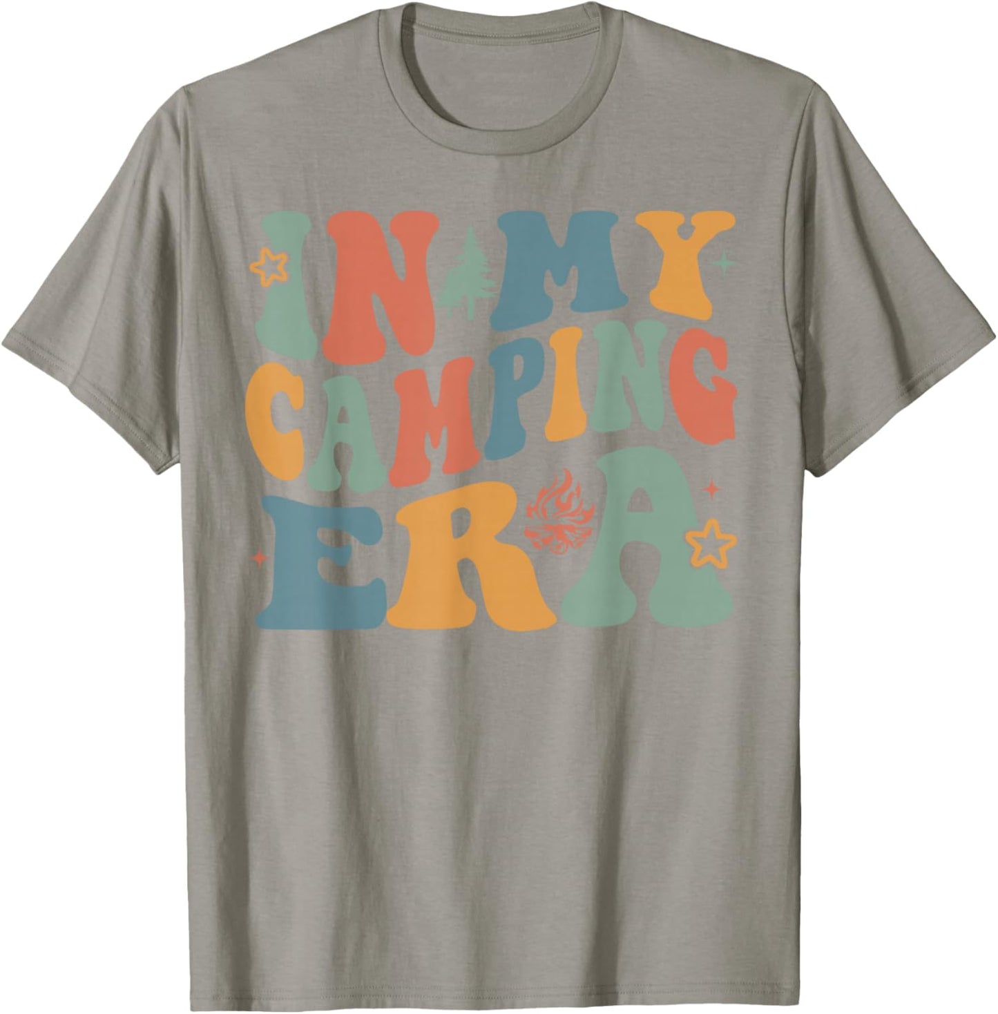 In My Camping Era Happy Camper Camping Trip Men Women Kids T-Shirt - T-Shirt | Sand