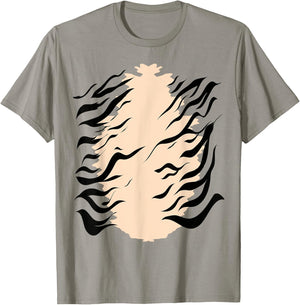 Orange Tiger Stripped Shirt Halloween Costume T-Shirt - T-Shirt | Sand