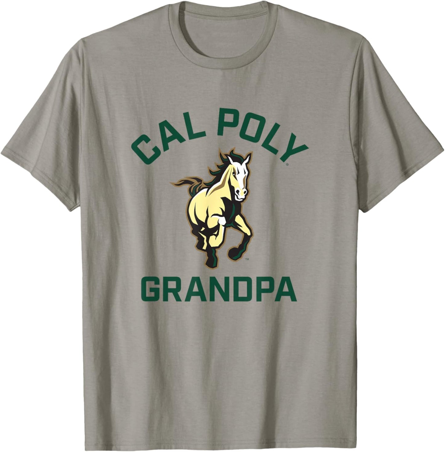 Cal Poly Mustangs Arched Grandpa T-Shirt - T-Shirt | Sand