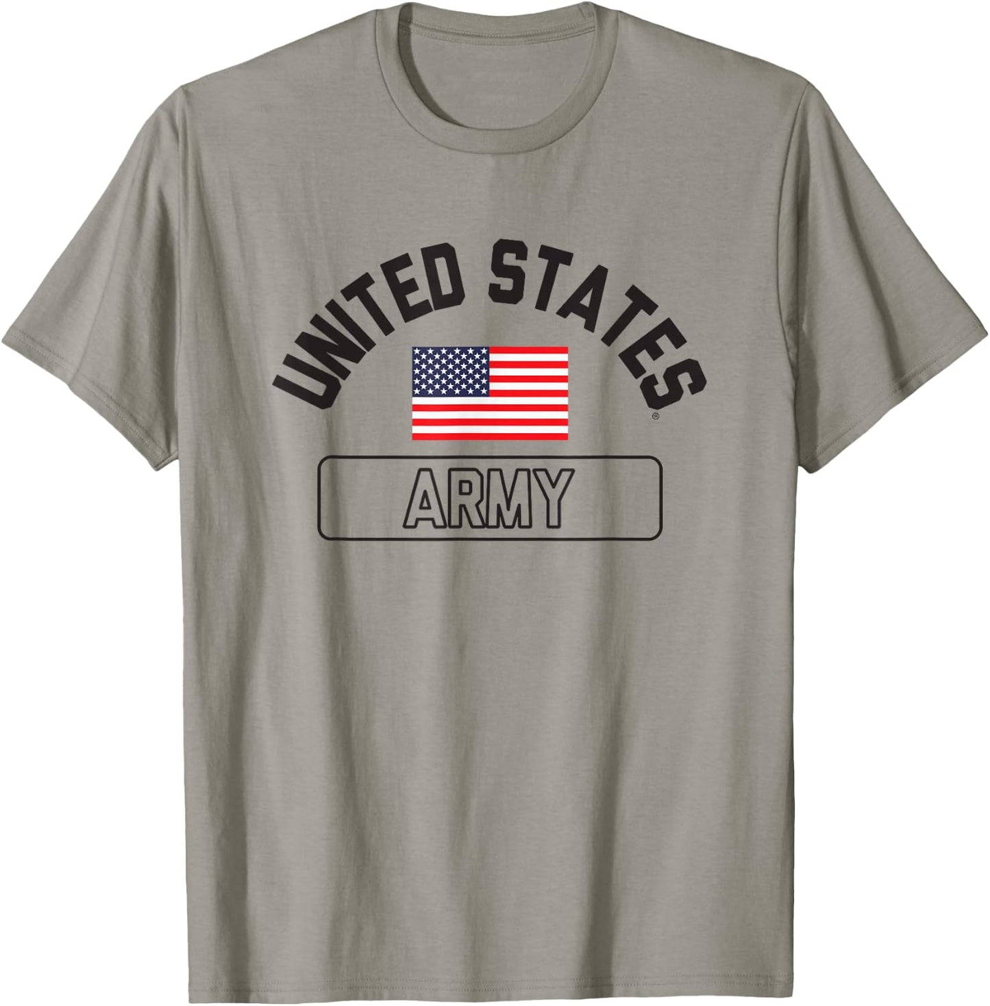 United States Army Military Flag White Officially Licensed T-Shirt - T-Shirt | Sand