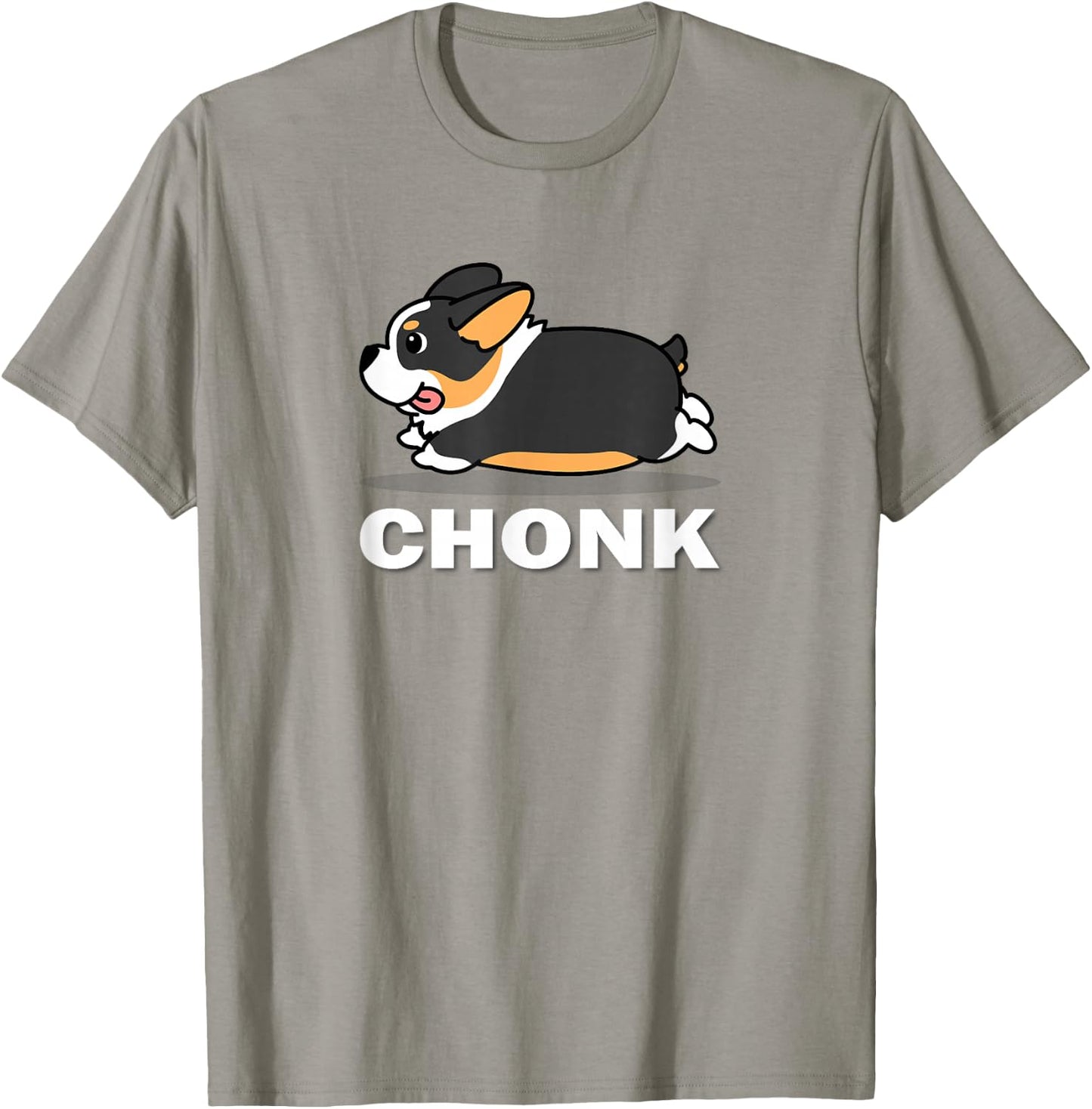 Funny Kids Kawaii Fat Chonk Black Tricolor Corgi Dog Lover T-Shirt - T-Shirt | Sand