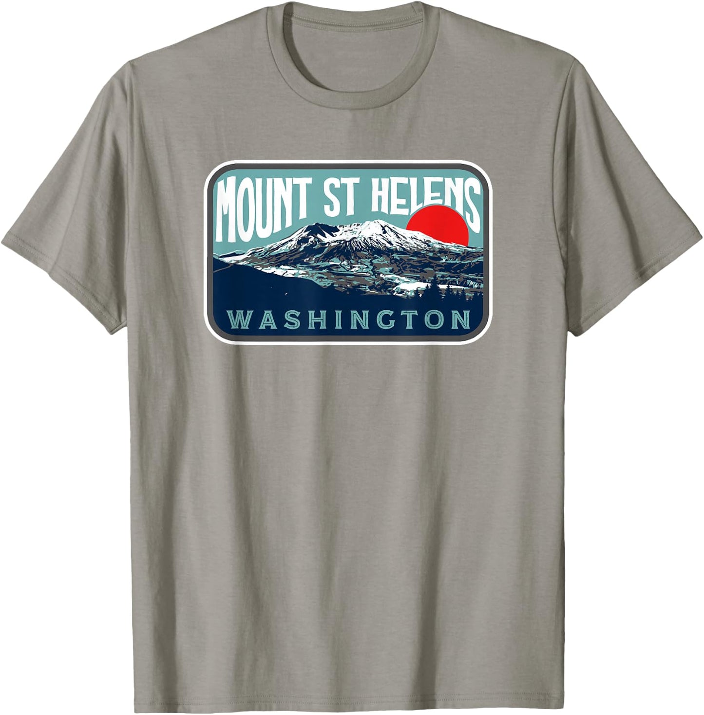 Vintage Mount Saint Helens Washington Retro Style Volcano T-Shirt - T-Shirt | Sand