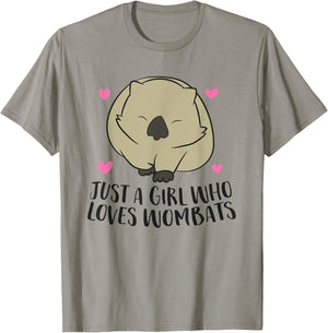 Just a girl who loves wombats T-Shirt - T-Shirt | Sand