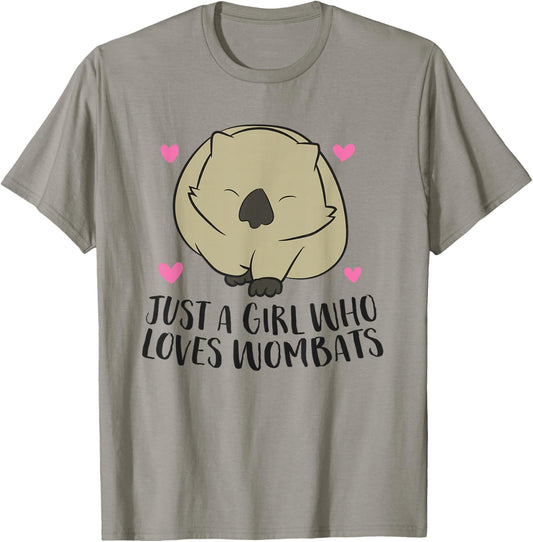Just a girl who loves wombats T-Shirt - T-Shirt | Sand