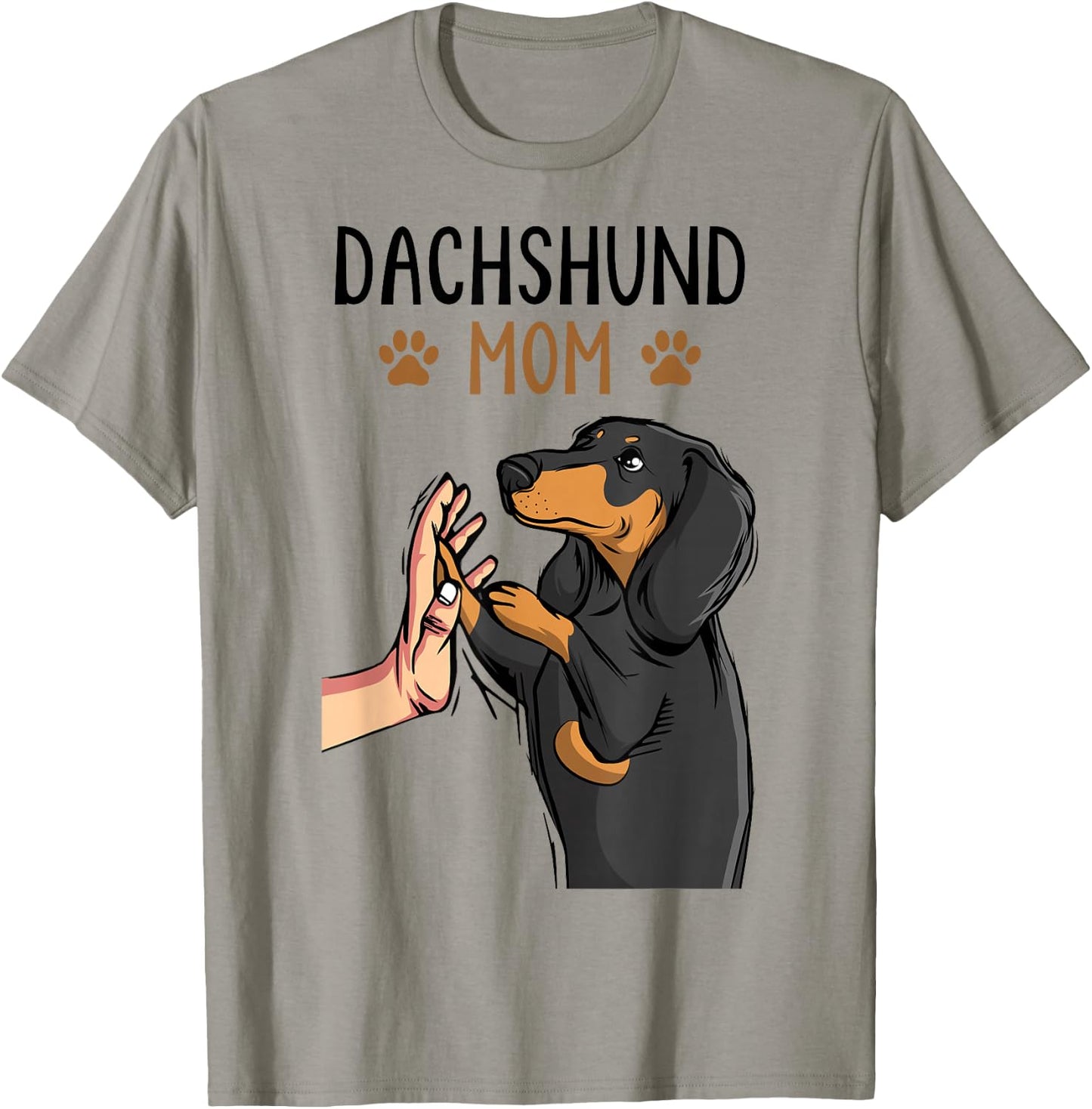 Dachshund Mom Funny Weenie Mama Dog Lover Women T-Shirt - T-Shirt | Sand