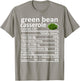 Green Bean Casserole Nutrition Food Facts Funny Thanksgiving T-Shirt - T-Shirt | Sand