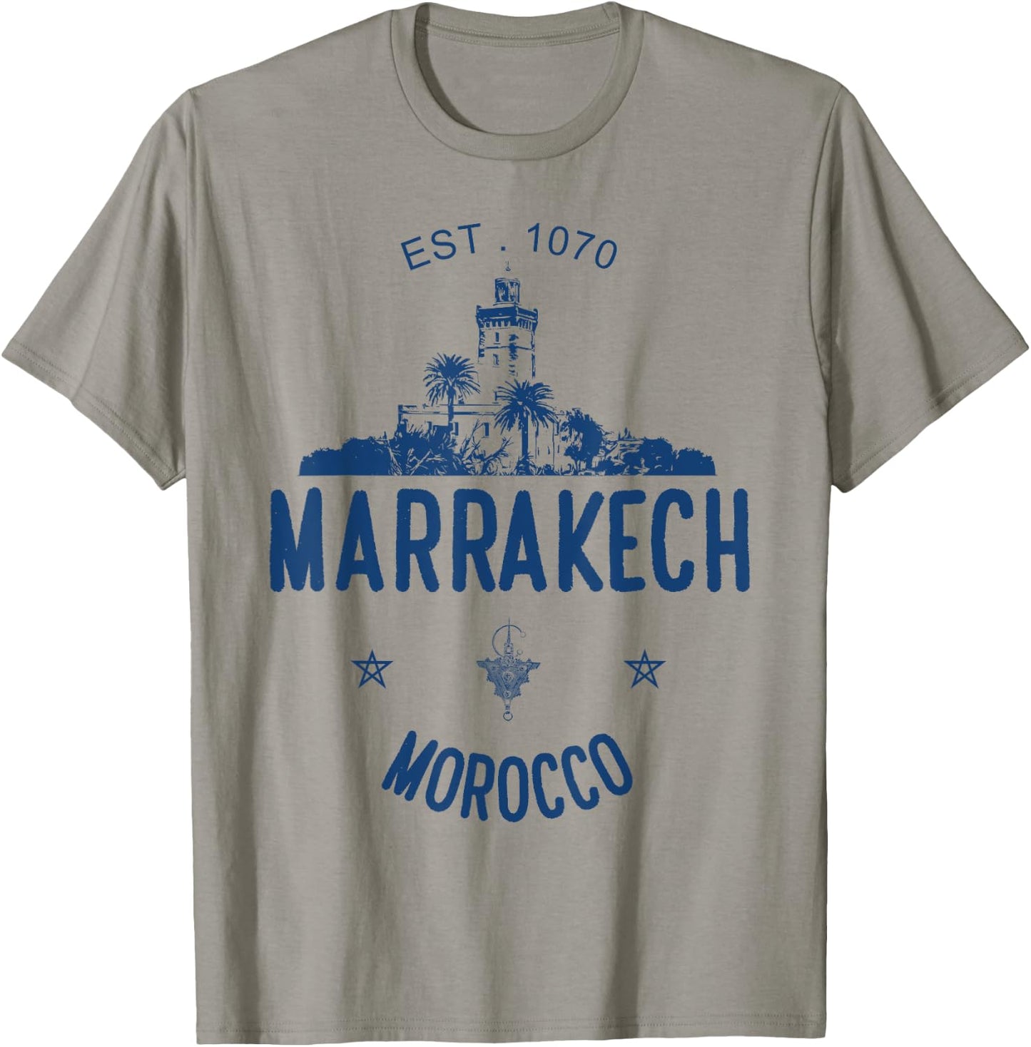 Marrakesh Morocco Jemaa El Fna Marrakech Travel T-Shirt - T-Shirt | Sand