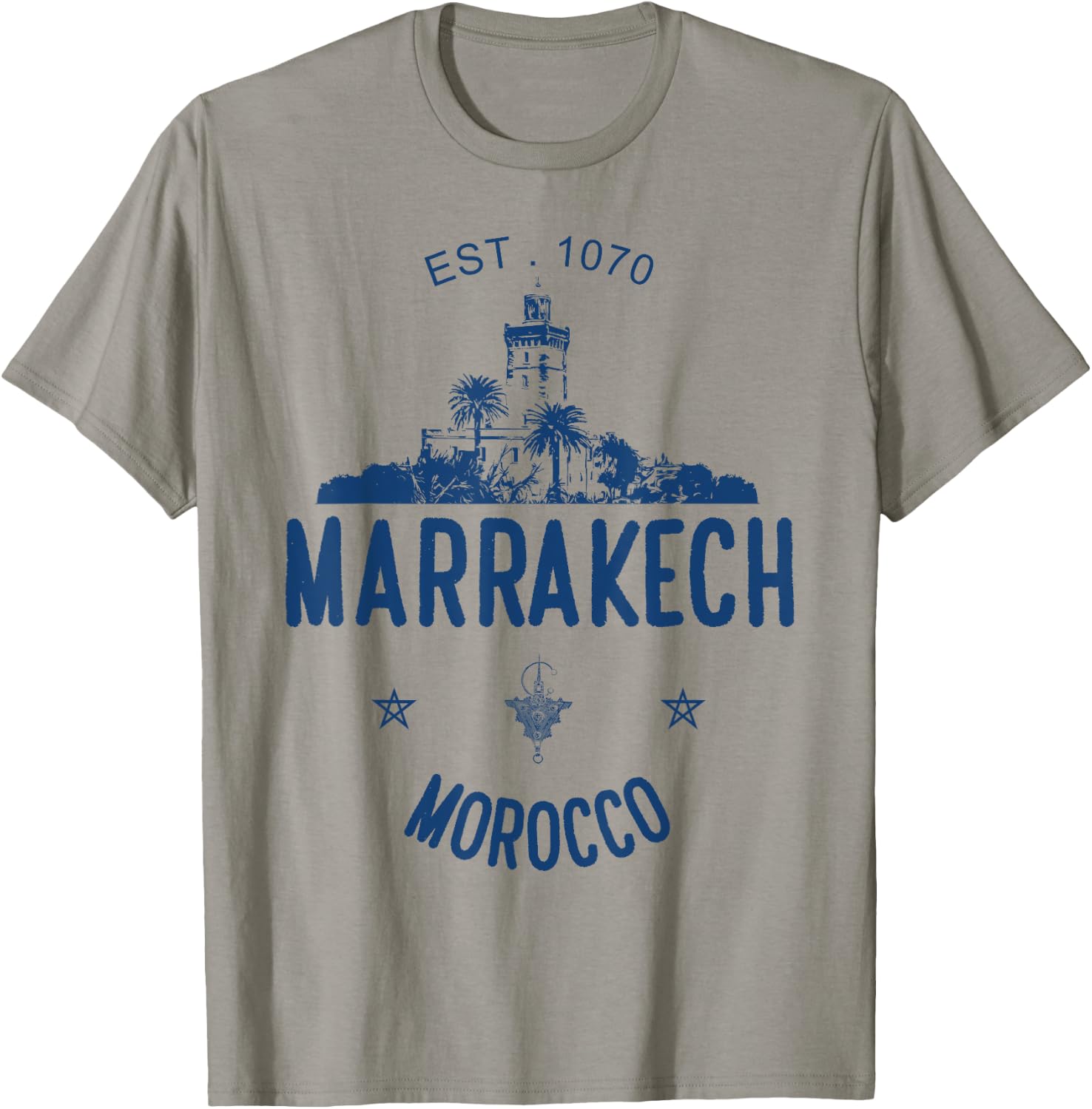 Marrakesh Morocco Jemaa El Fna Marrakech Travel T-Shirt - T-Shirt | Sand