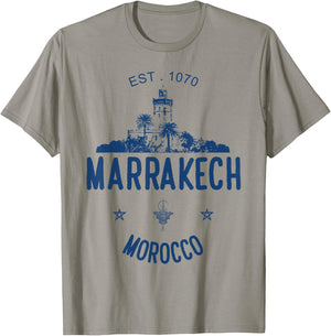 Marrakesh Morocco Jemaa El Fna Marrakech Travel T-Shirt - T-Shirt | Sand