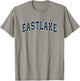 Eastlake Ohio OH Vintage Sports Design Navy Design T-Shirt - T-Shirt | Sand