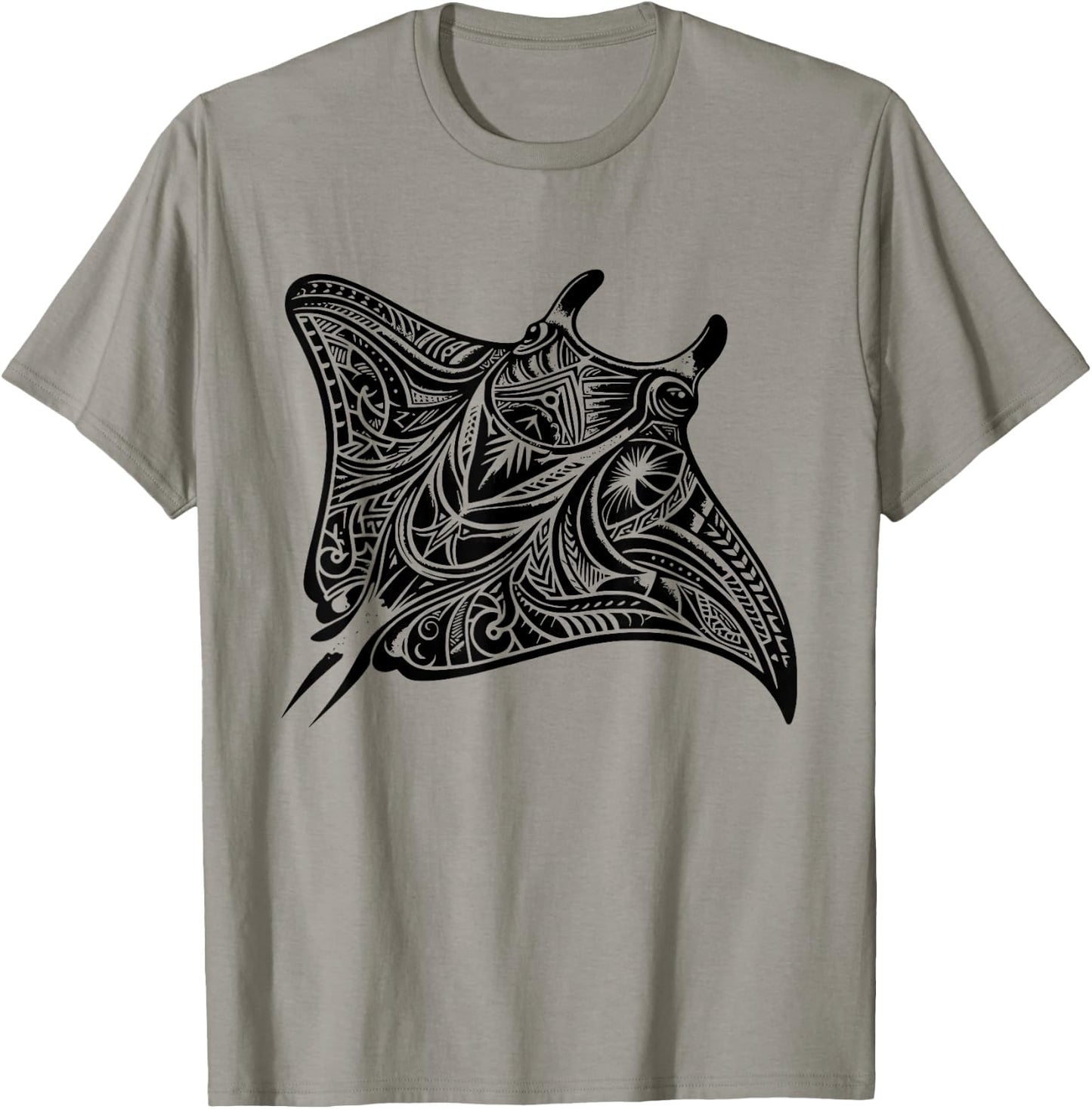 Manta Ray Polynesian Tribal Tattoo Sea T-Shirt - T-Shirt | Sand