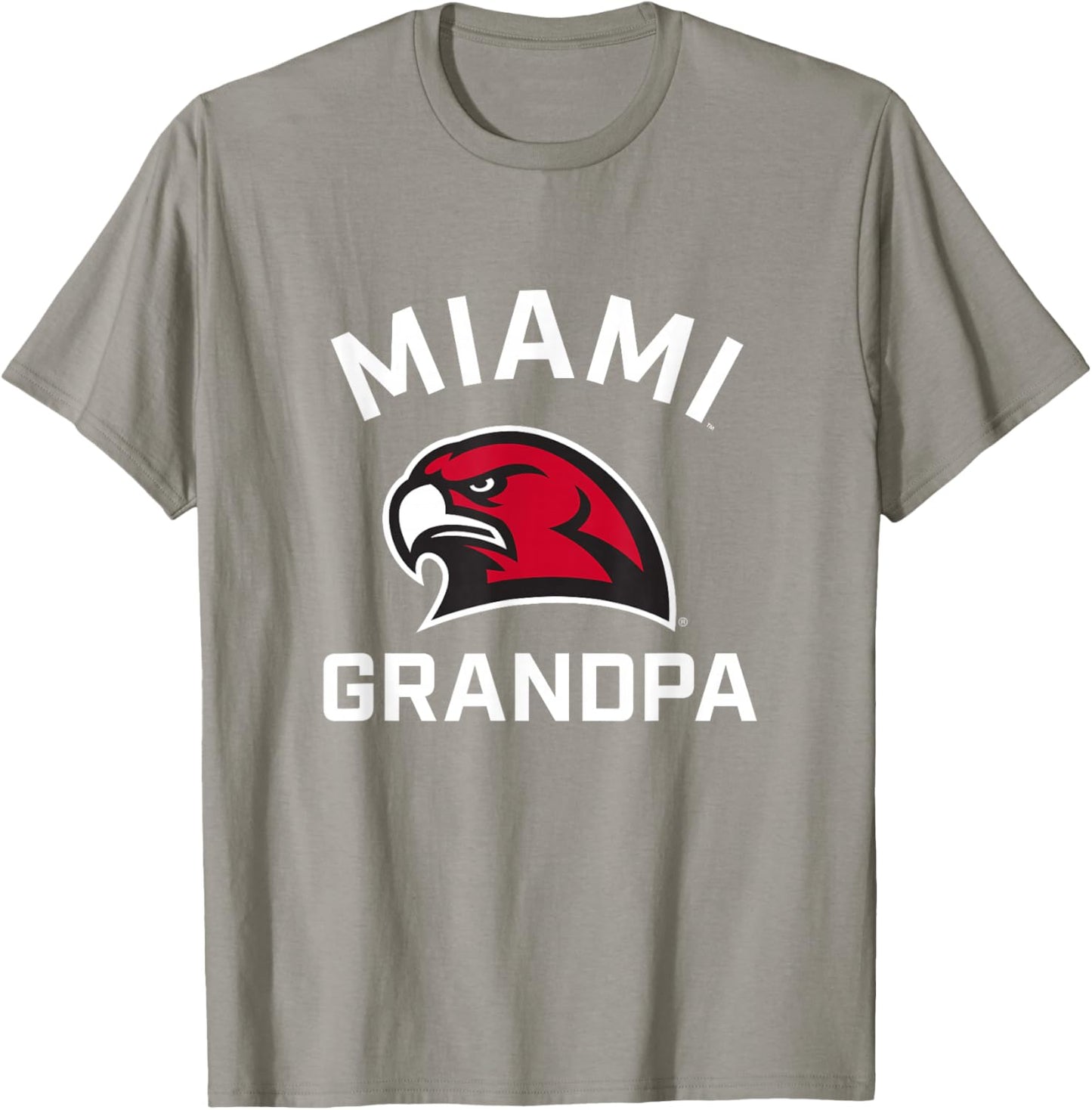 Miami University Ohio Redhawks Arched Grandpa T-Shirt - T-Shirt | Sand
