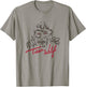 Teen Wolf Retro Vintage Eighties Werewolf Line Art Logo T-Shirt - T-Shirt | Sand