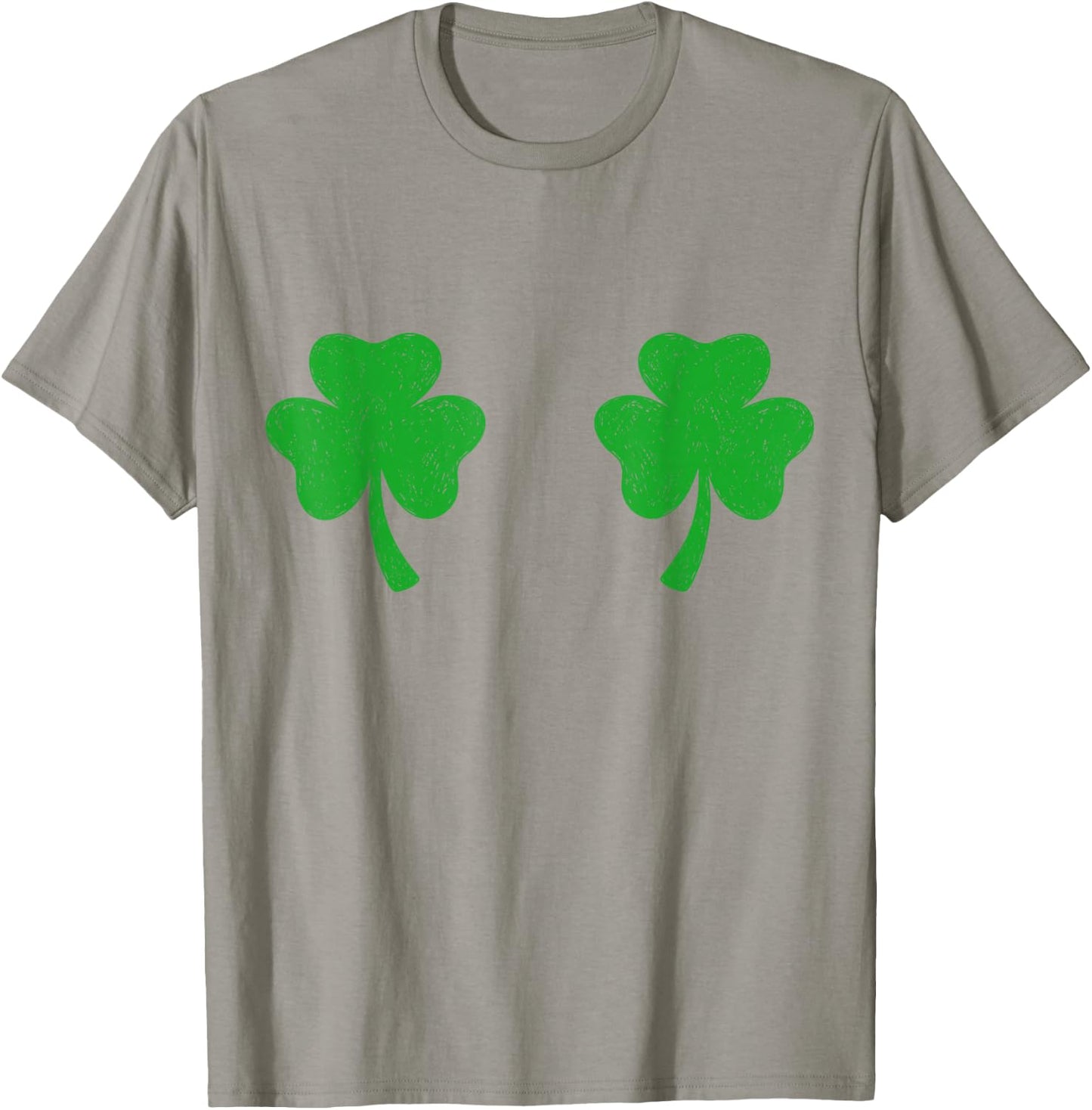 Shamrock Boobs Shirt Irish Boobies St Patricks Day T-Shirt - T-Shirt | Sand