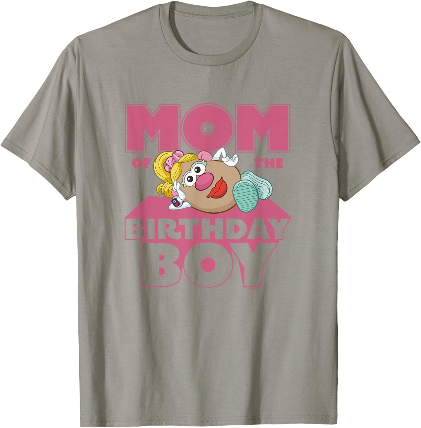 Mr. Potato Head Mom Of The Birthday Boy Sassy Portrait T-Shirt - T-Shirt | Sand