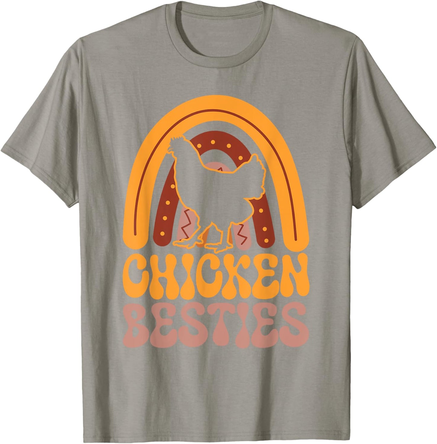 Chicken Besties BFF Best Friends Bestie T-Shirt - T-Shirt | Sand