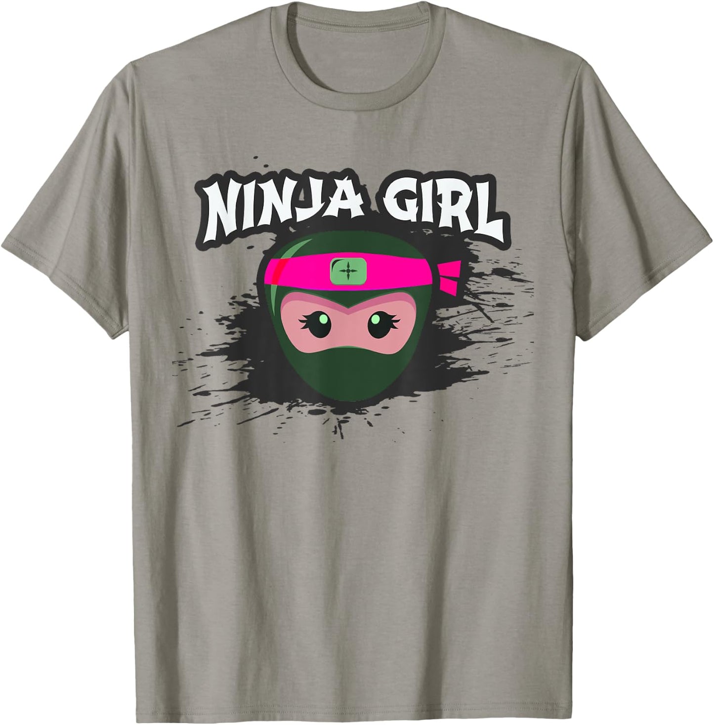 Ninja Girl Team Covert Crew Funny Princess Birthday Pink T-Shirt - T-Shirt | Sand