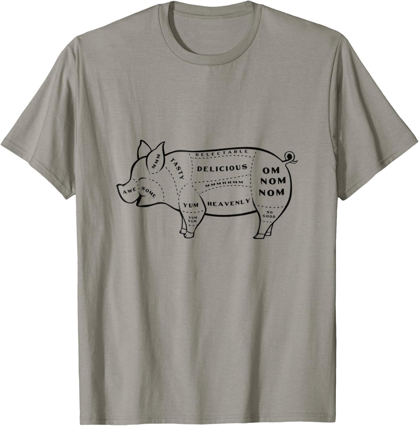 Tasty Pig Cuts T-Shirt - T-Shirt | Sand