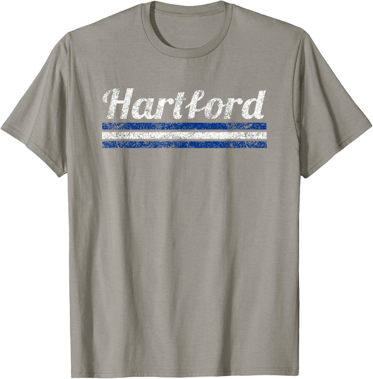 Hartford Connecticut Retro Vintage Weathered Throwback T-Shirt - T-Shirt | Sand
