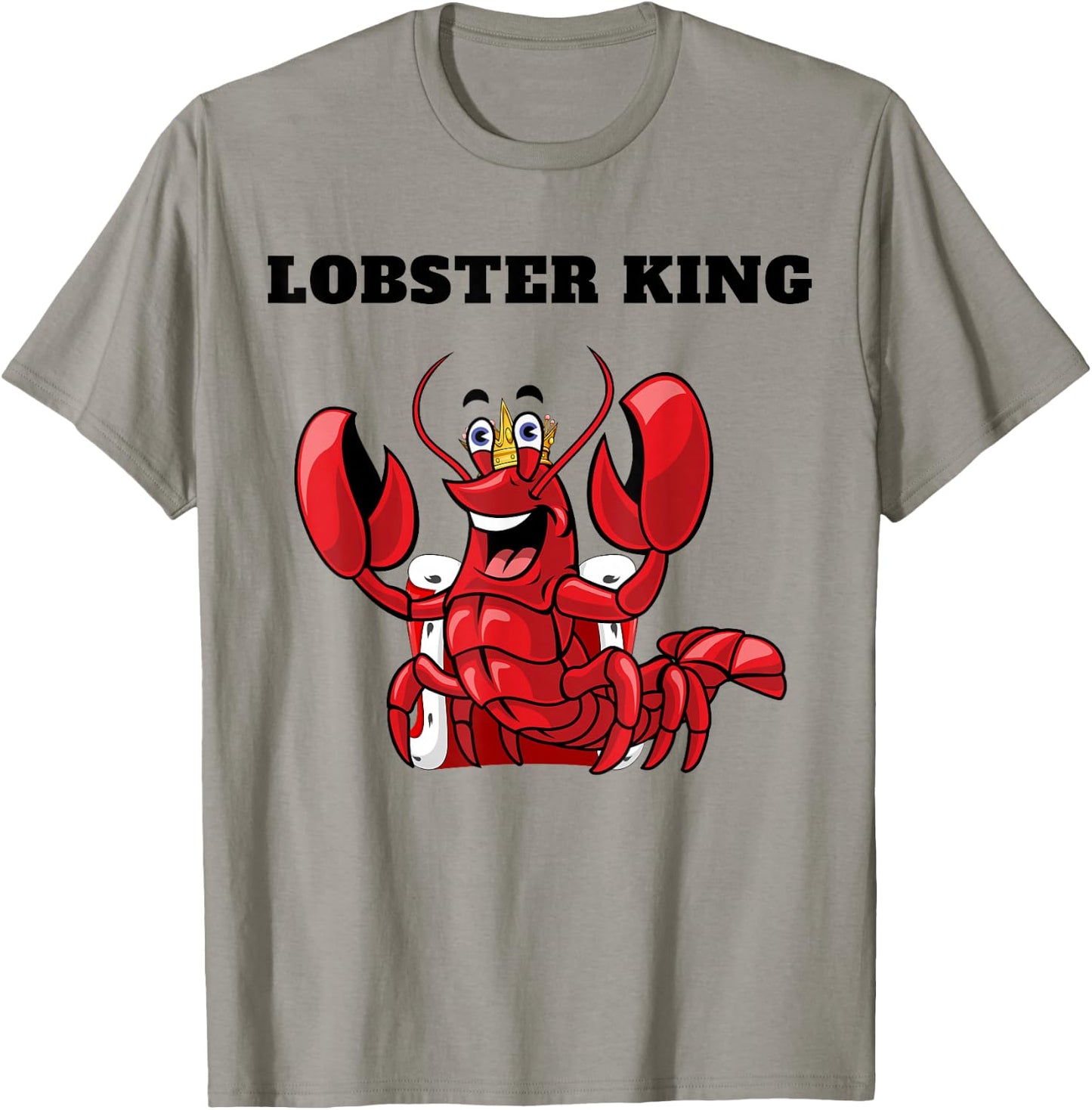 Lobster King | Boys Lobster Lover Stuff | Lobster T-Shirt - T-Shirt | Sand