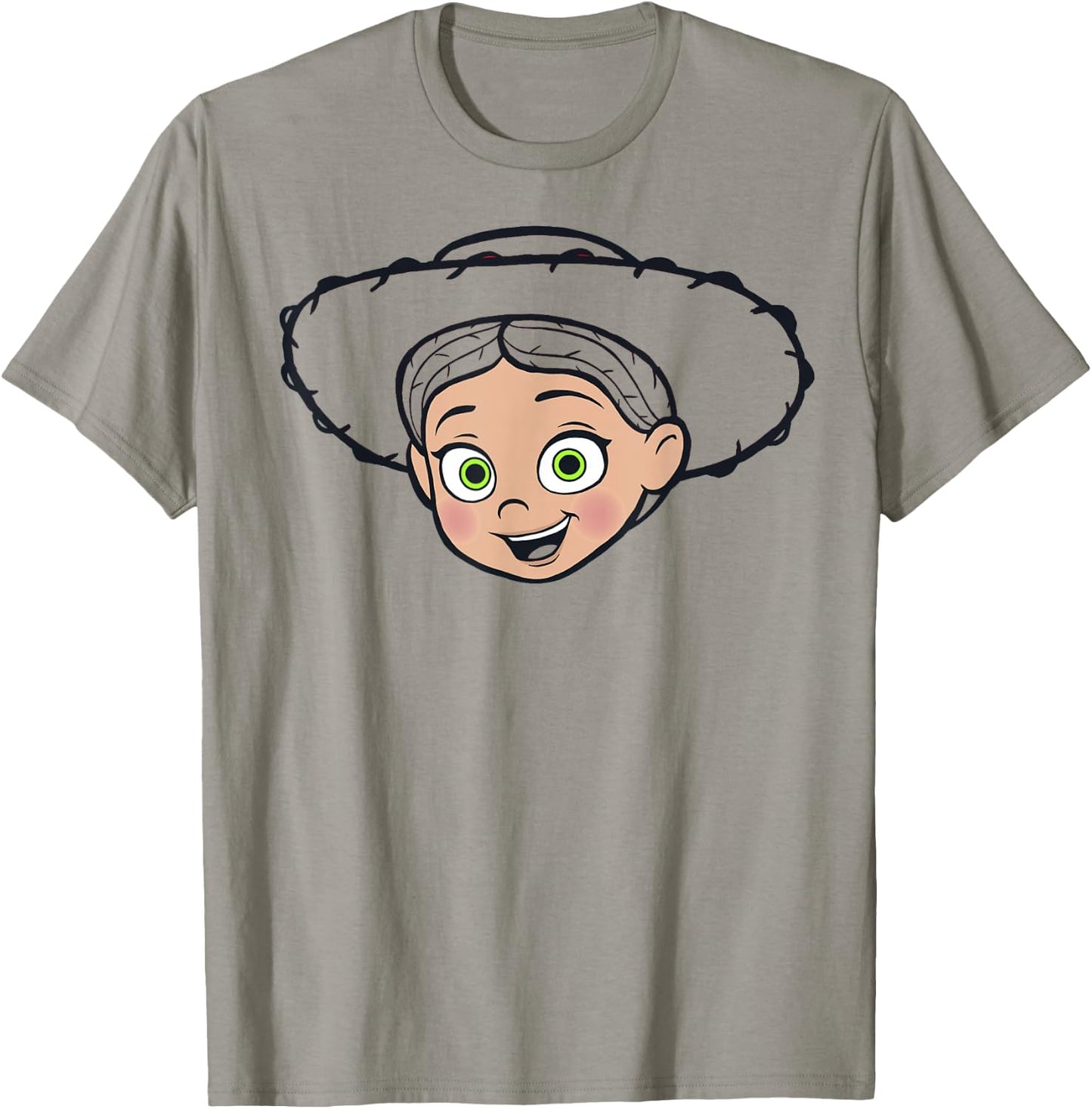 Disney Pixar Toy Story Jessie Big Face Hat Outline T-Shirt - T-Shirt | Sand