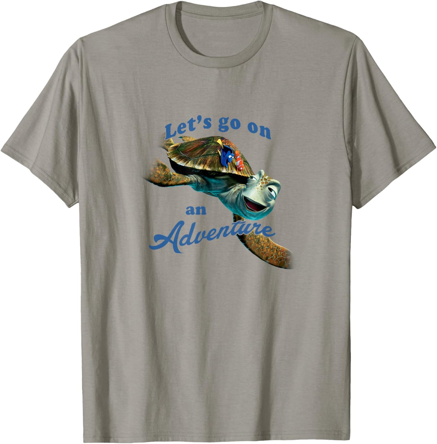 Disney Pixar Finding Nemo Let's Go On An Adventure Poster T-Shirt - T-Shirt | Sand