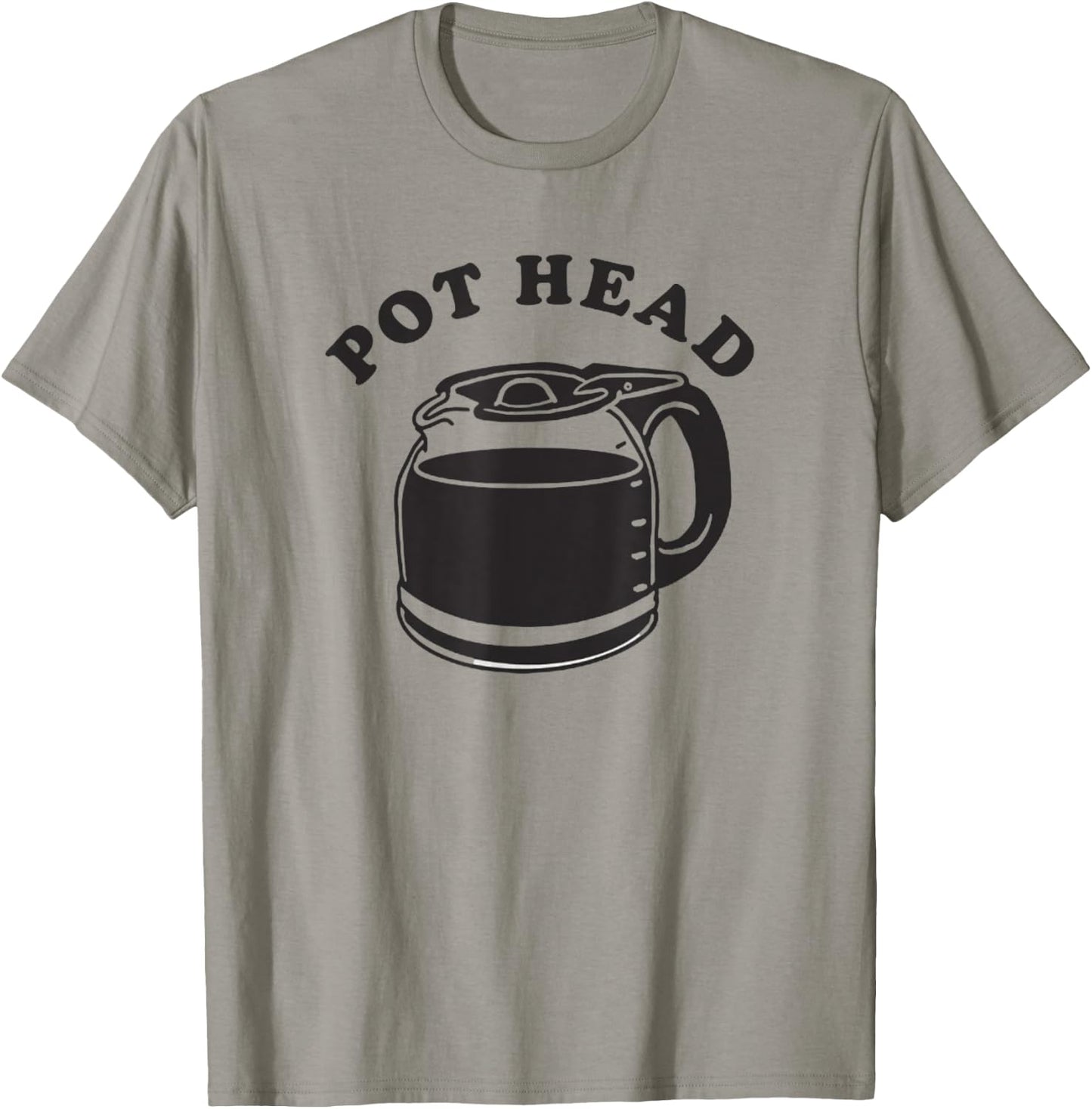 Pot Heads Funny Coffee Caffeine Retro Vintage 420 T-Shirt - T-Shirt | Sand