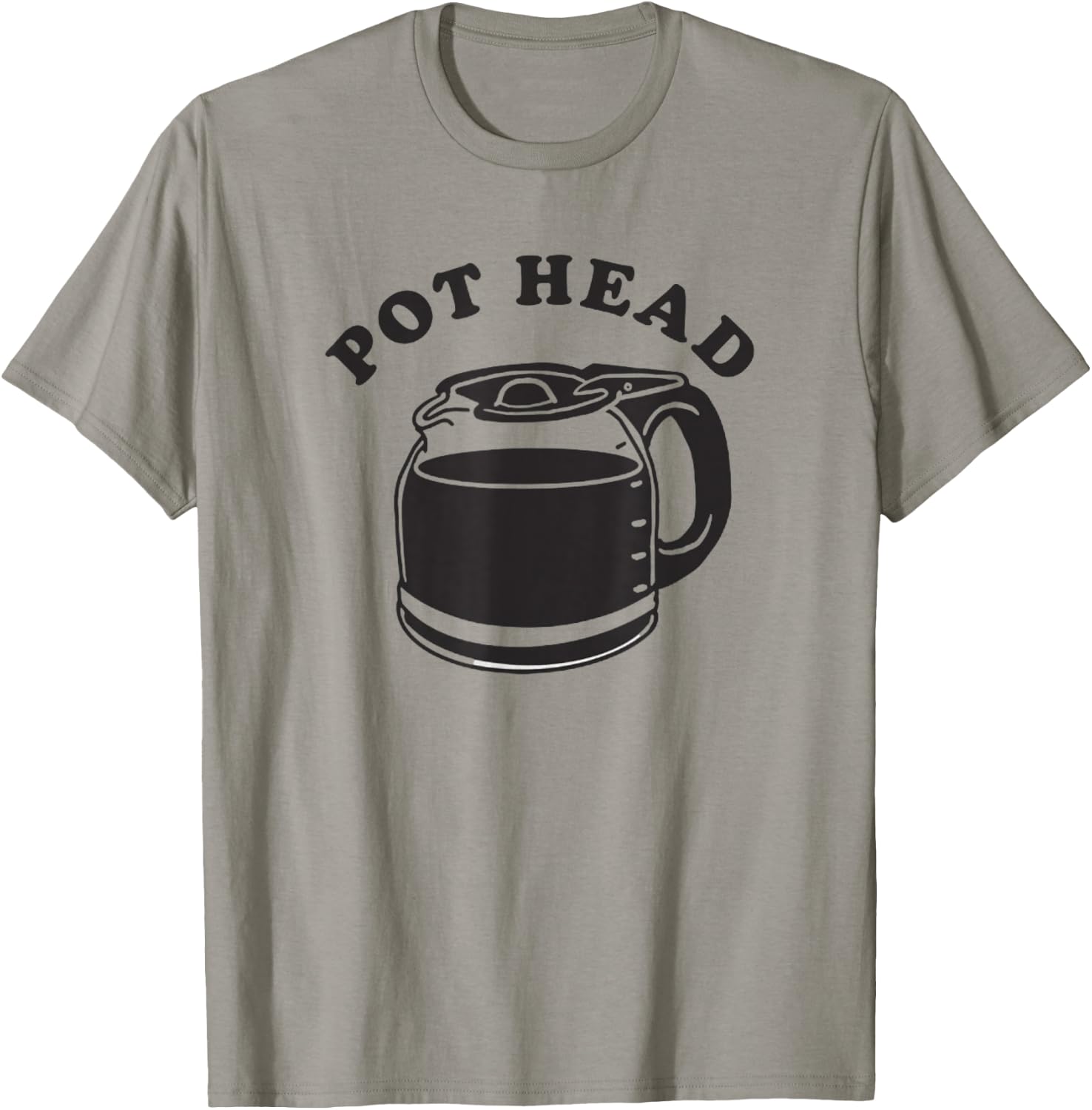 Pot Heads Funny Coffee Caffeine Retro Vintage 420 T-Shirt - T-Shirt | Sand