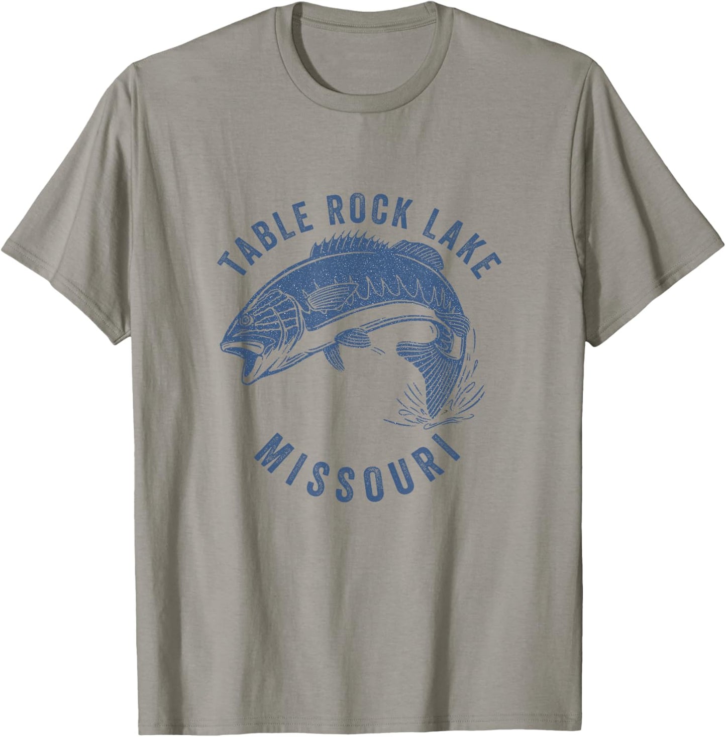 Table Rock Lake Missouri Fishing Fisherman T-Shirt - T-Shirt | Sand