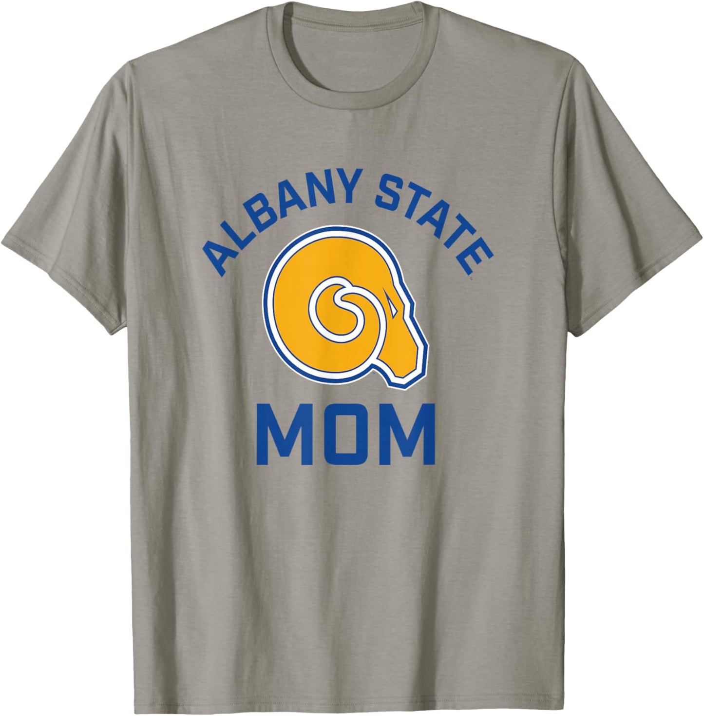 Albany State University Golden Rams Arched Mom T-Shirt - T-Shirt | Sand