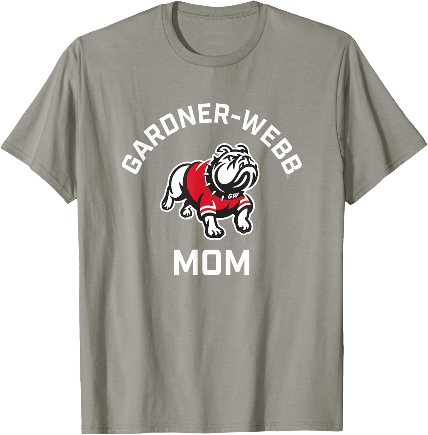 Gardner-Webb University GWU Bulldogs Arched Mom T-Shirt - T-Shirt | Sand