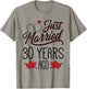 Just Married 30 Years Ago Funny Couple 30th Anniversary T-Shirt - T-Shirt | Sand
