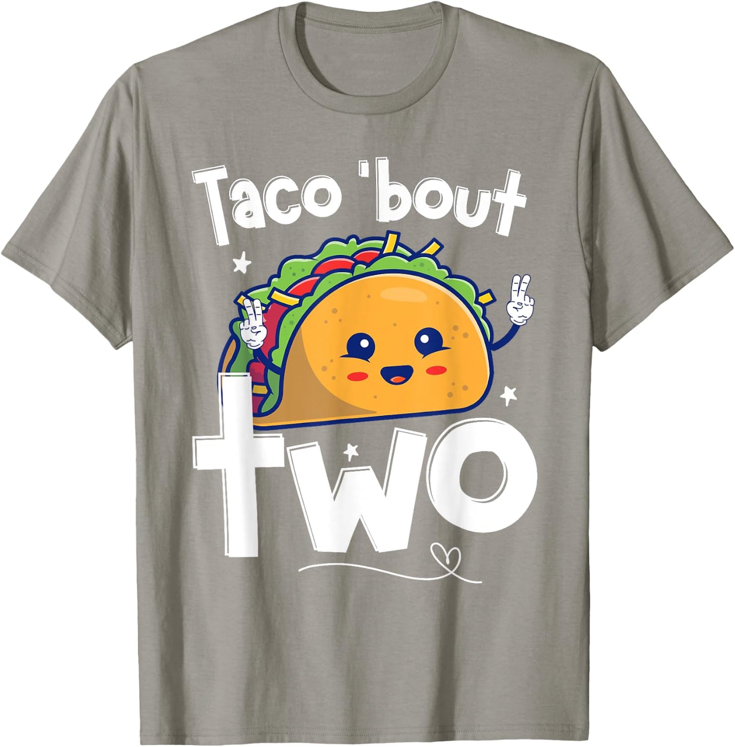 Cute 2 year old Boys Girls 2nd Second Birthday Taco bout two T-Shirt - T-Shirt | Sand