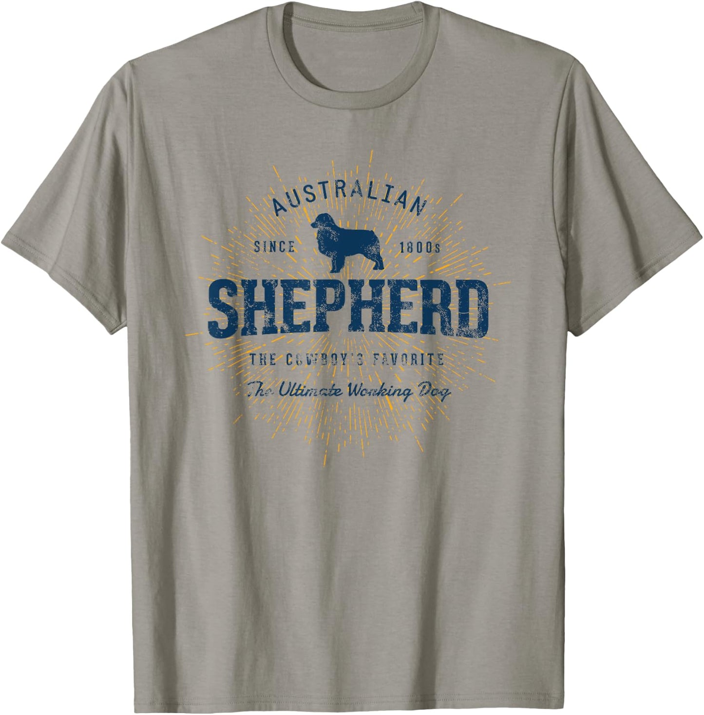 Retro Vintage Australian Shepherd T-Shirt - T-Shirt | Sand