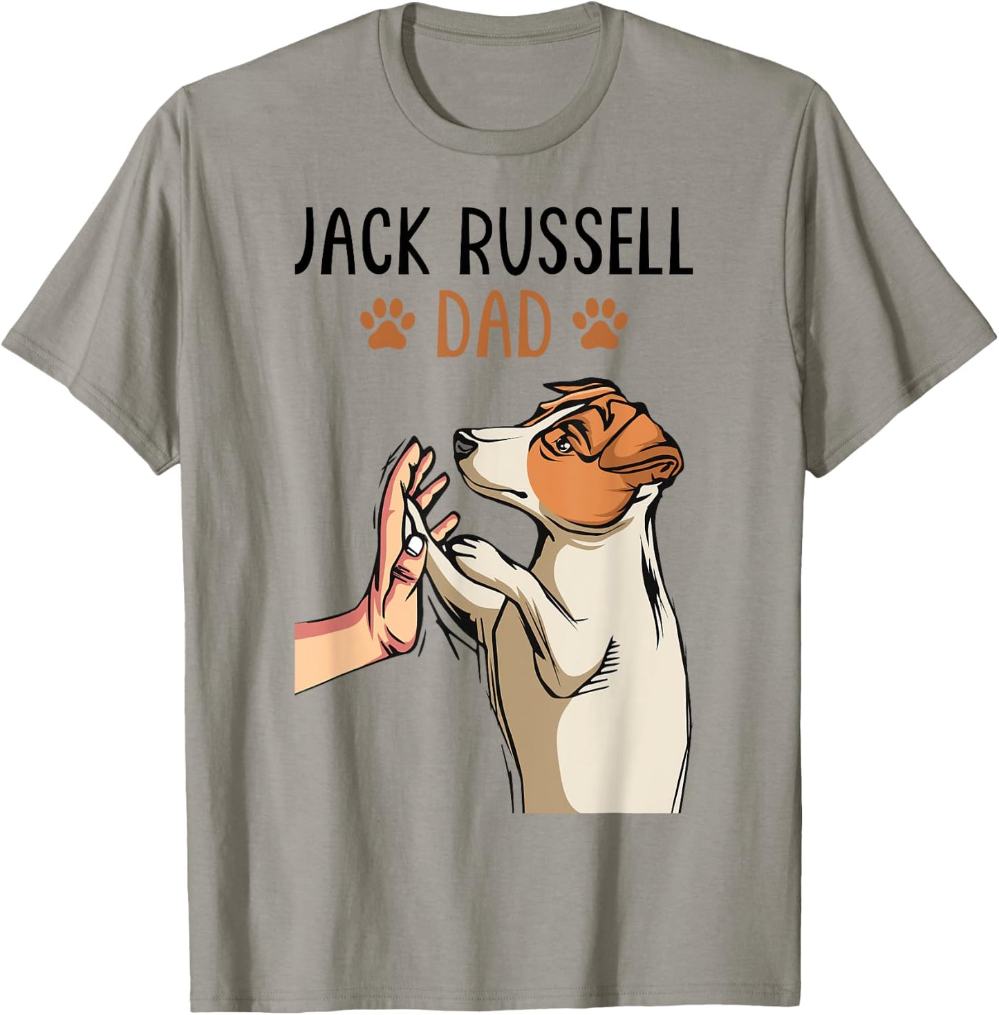 Jack Russell Terrier Dad Dog Father Funny Men T-Shirt - T-Shirt | Sand