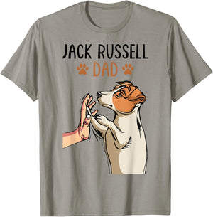Jack Russell Terrier Dad Dog Father Funny Men T-Shirt - T-Shirt | Sand
