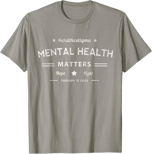 Vintage MENTAL HEALTH MATTERS Hope & Fight Therapy Cool Yoga